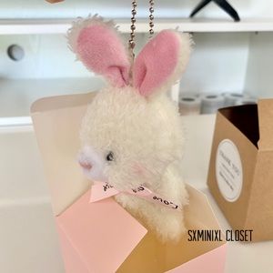 🎀🍭NEW🍭Stuffed Bunny key chain/phone accessories/backpack chain/handbags chain
